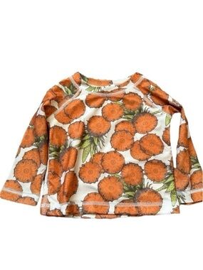 Kate Quinn Pineapples Long Sleeve Rashguard Top